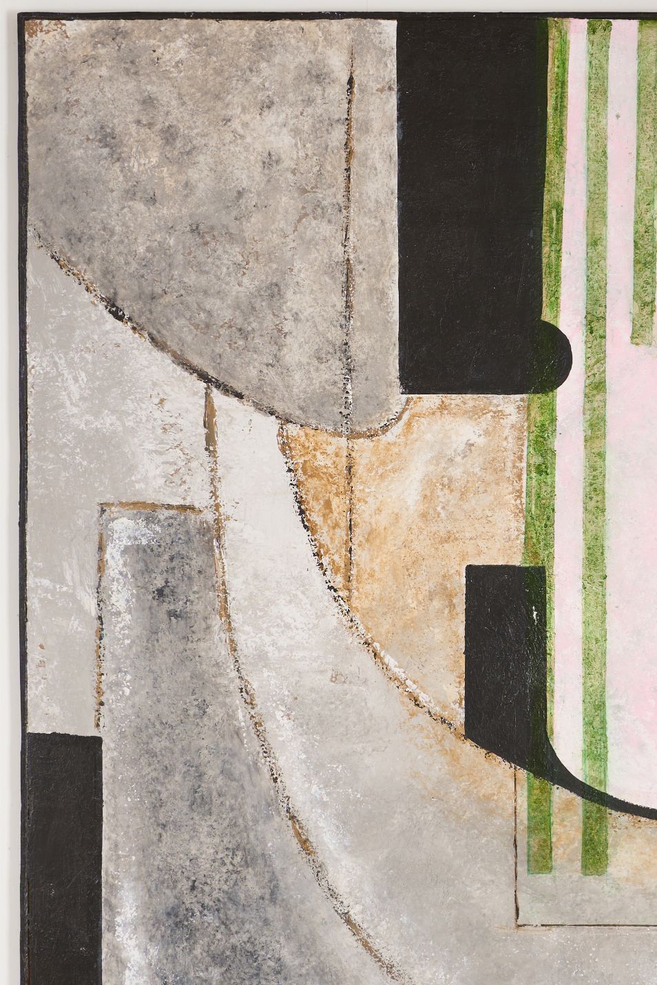 Large modern abstract painting on board by Sylvia Ortega - 002