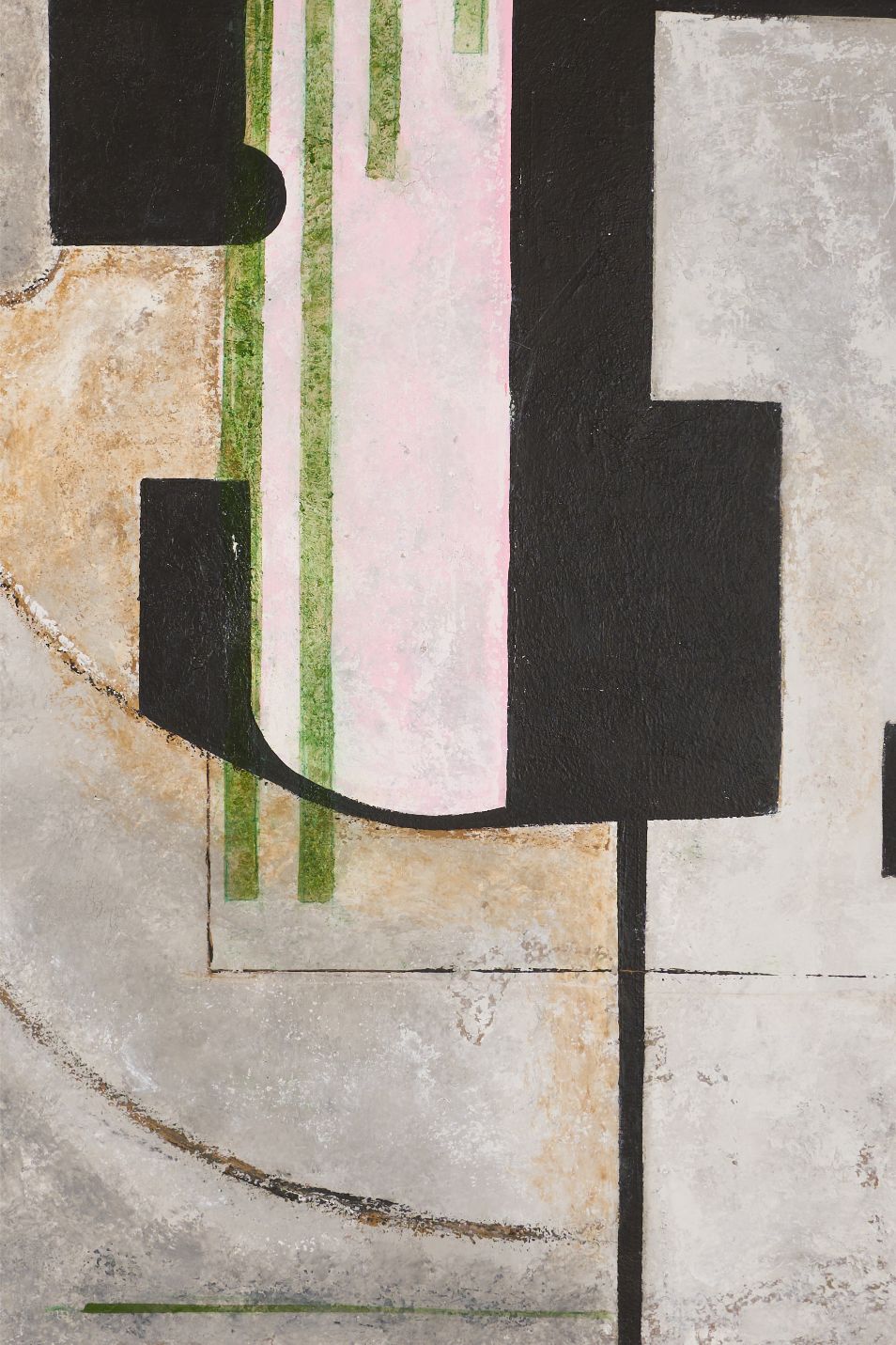 Large modern abstract painting on board by Sylvia Ortega - 002