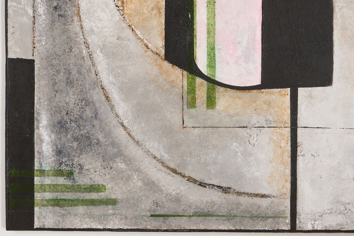 Large modern abstract painting on board by Sylvia Ortega - 002