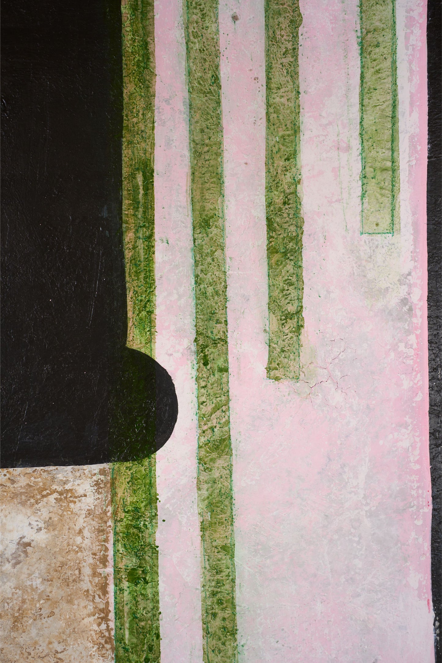 Large modern abstract painting on board by Sylvia Ortega - 002