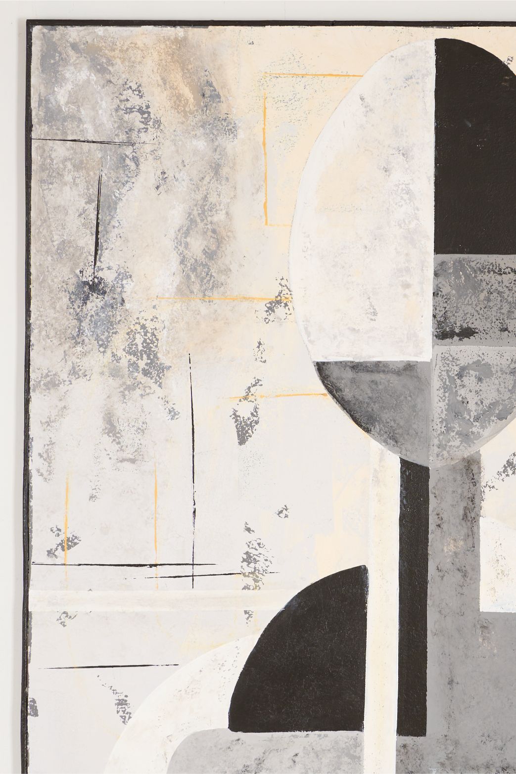 Large modern abstract painting on board by Sylvia Ortega - 003