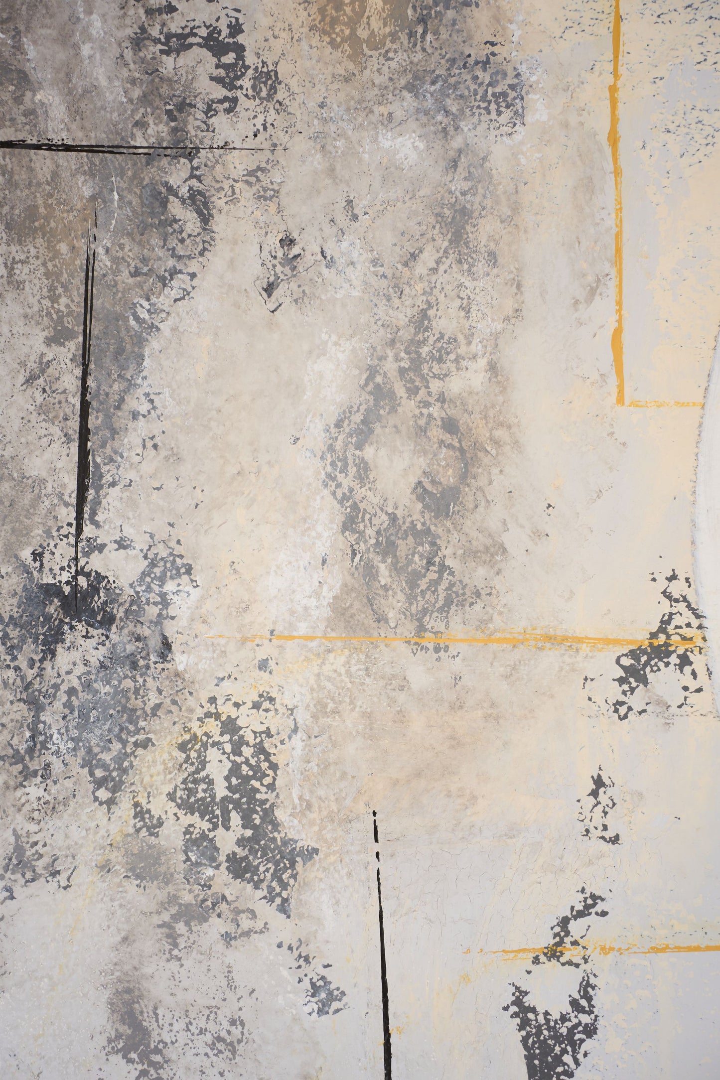 Large modern abstract painting on board by Sylvia Ortega - 003