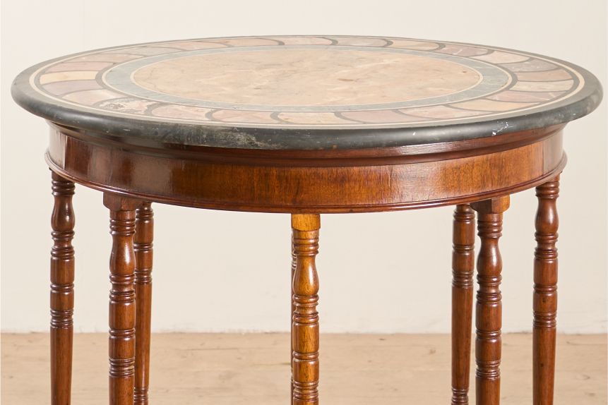 Rare 19th century Mahogany and Specimen marble side table