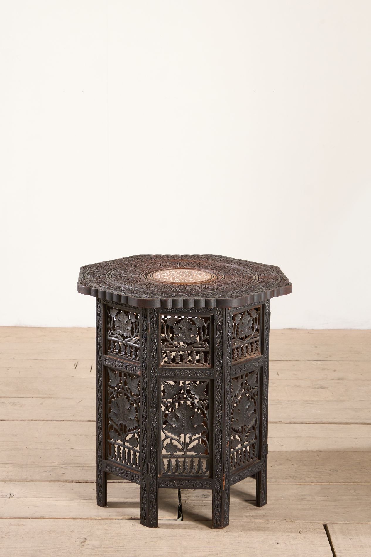 19th century Octagonal Padauk Anglo-Indian side table