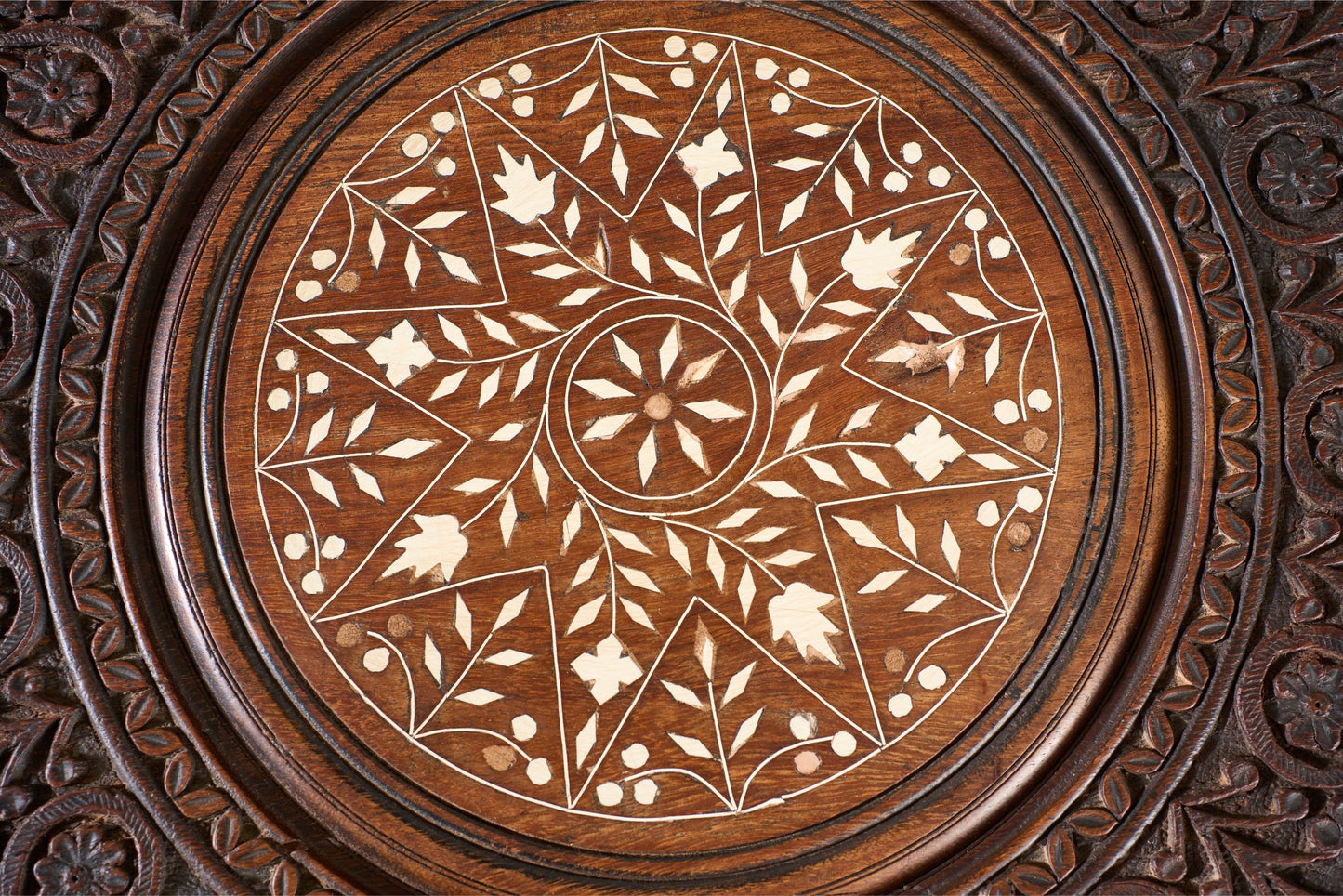 19th century Octagonal Padauk Anglo-Indian side table