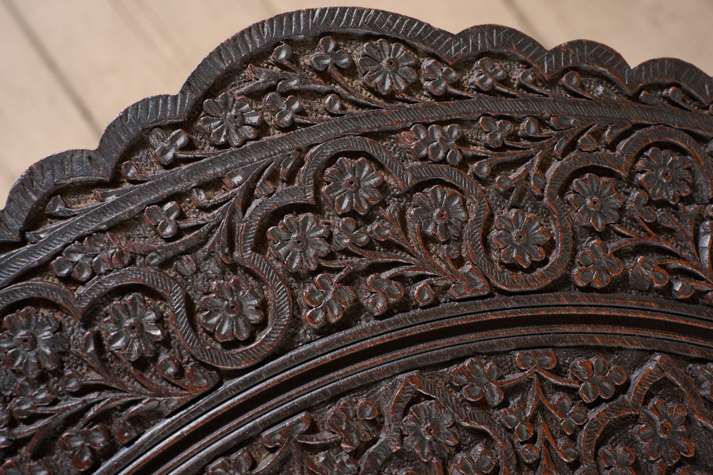 19th century Octagonal Padauk Anglo-Indian side table