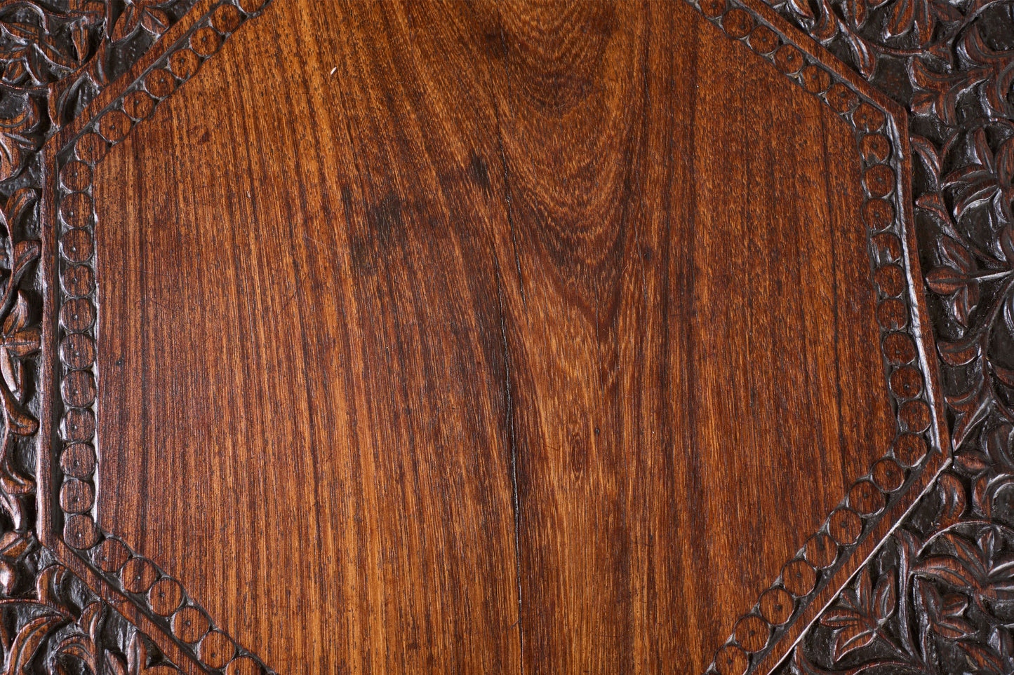 19th century Carved Padauk Anglo-Indian side table - smaller