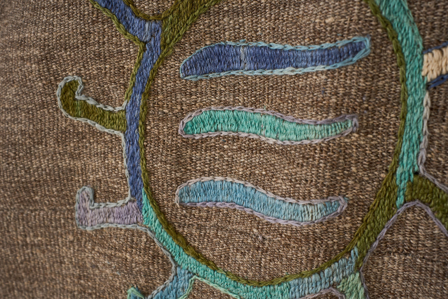 Large 20th century Embroidered Uzbek Rug / Wall covering