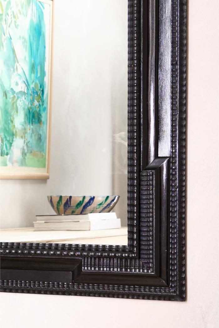 Large 19th century Italian Ebonised mirror - No1