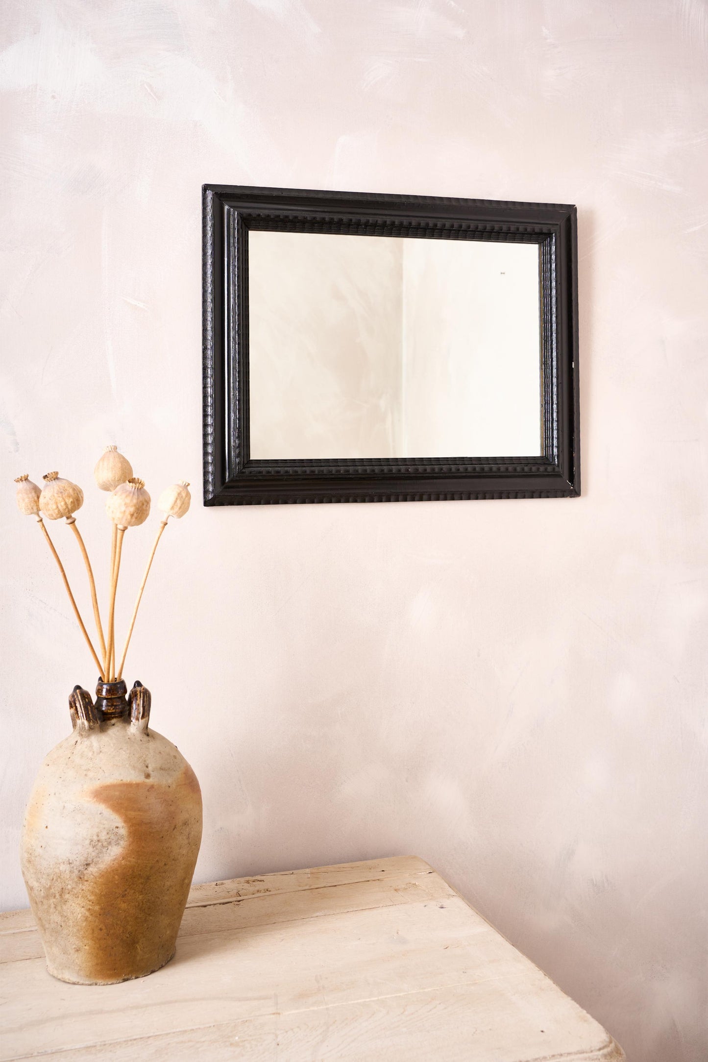 19th century Ebonised Italian mirror - No6