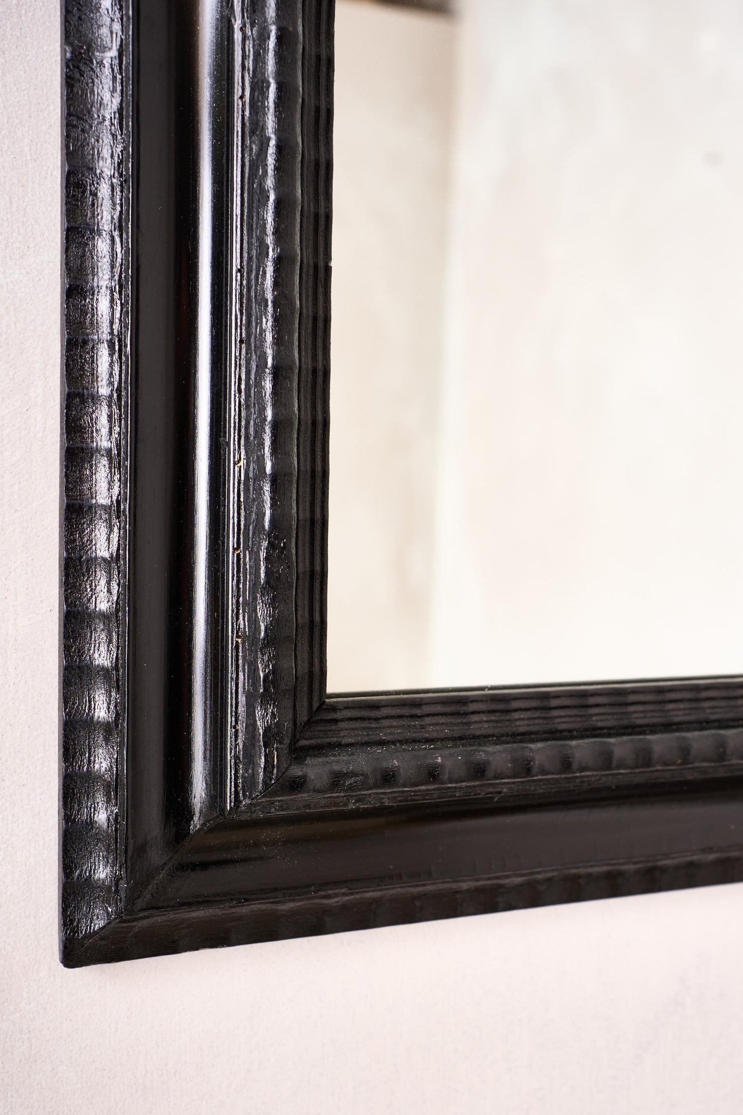 19th century Ebonised Italian mirror - No6