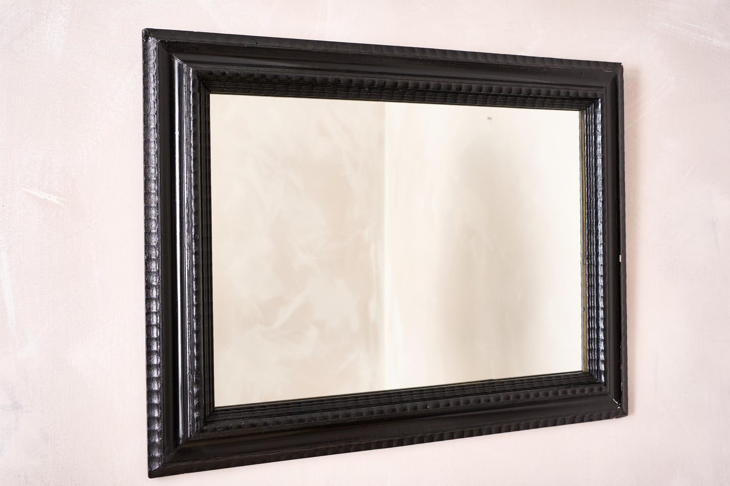 19th century Ebonised Italian mirror - No6