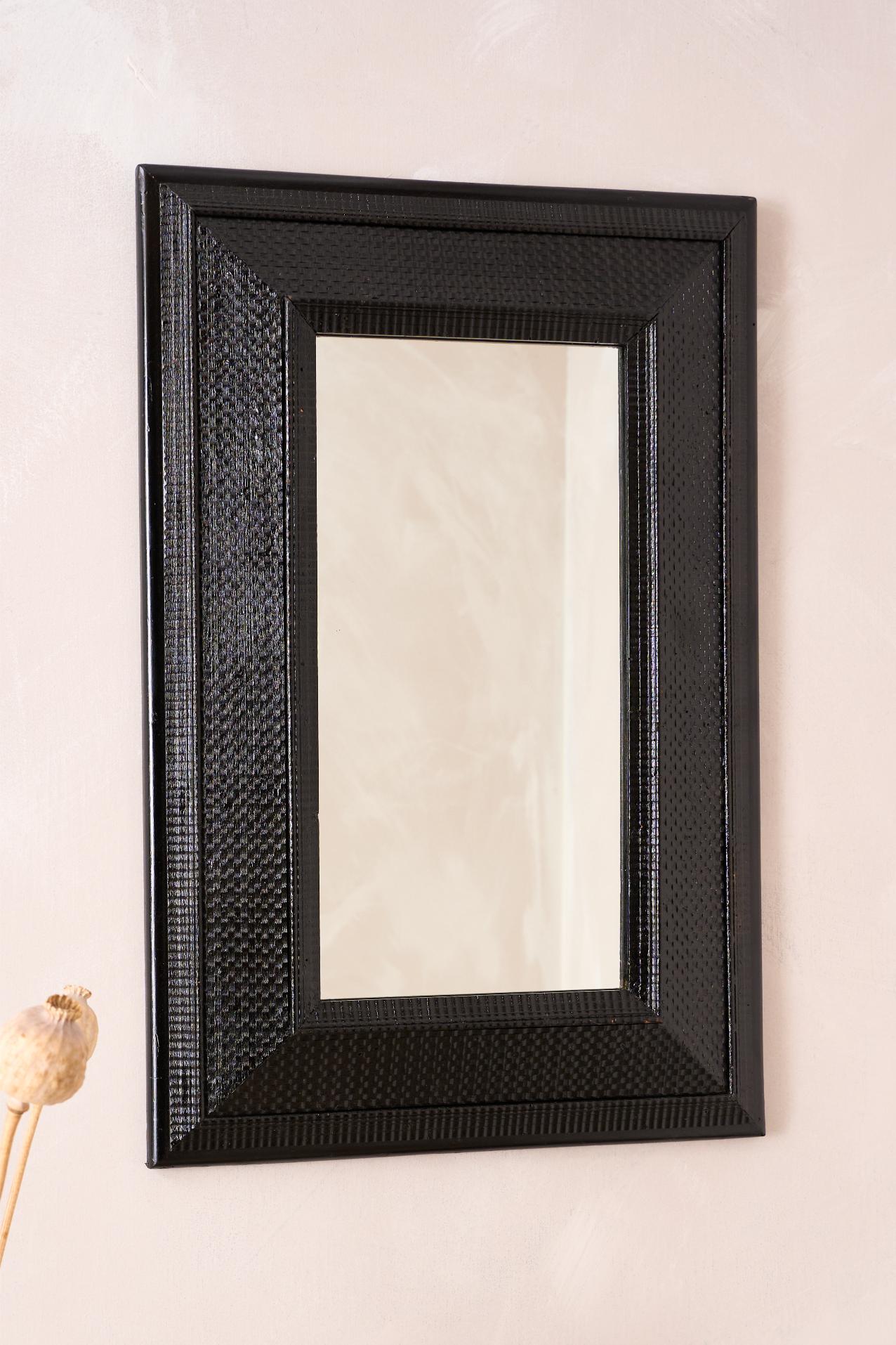 19th century Ebonised Italian mirror - No7