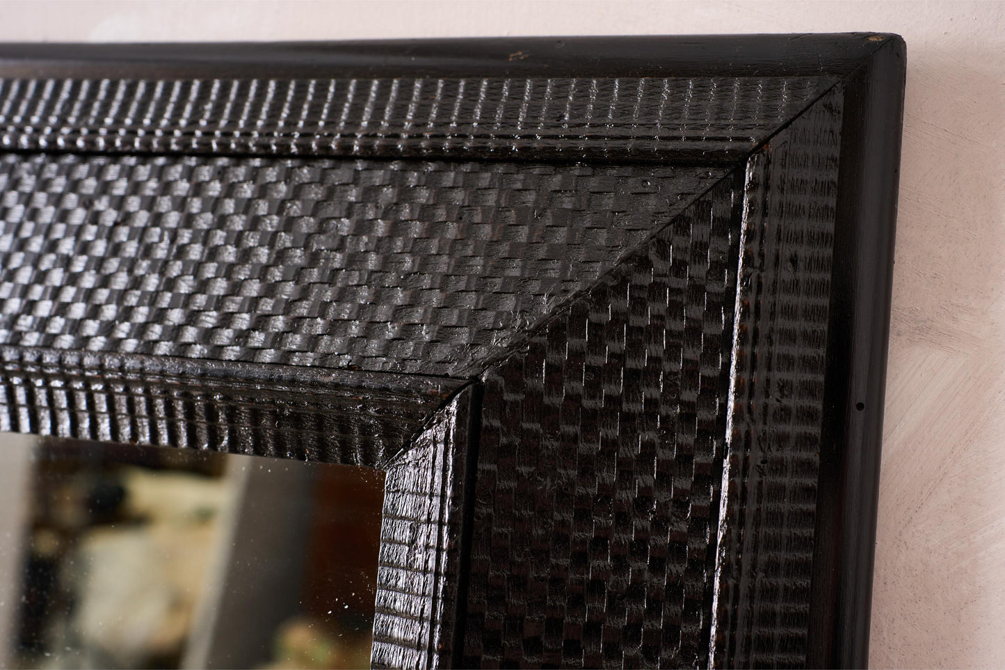 19th century Ebonised Italian mirror - No7