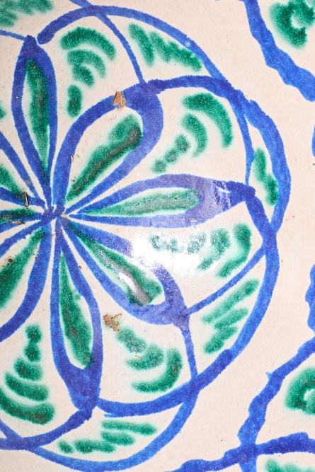 Large early 20th century French pottery bowl