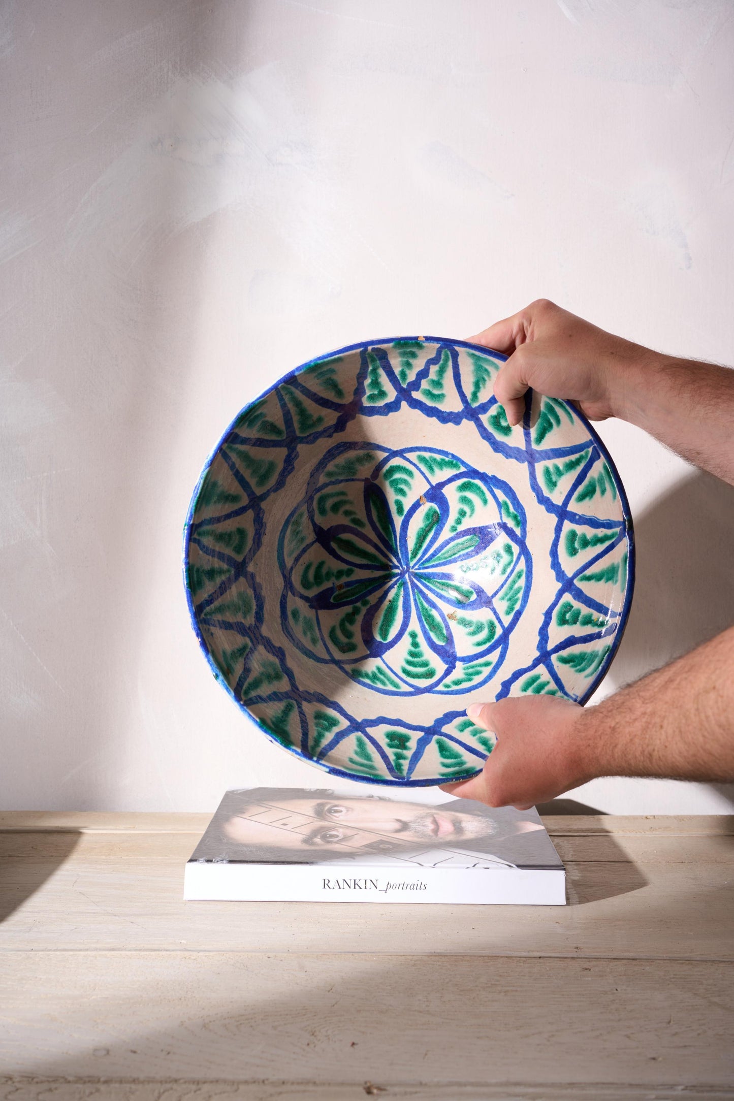 Large early 20th century French pottery bowl