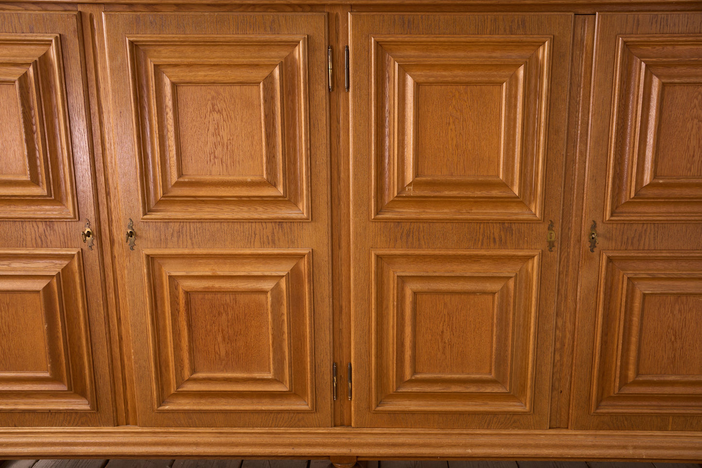 Mid 20th century Solid oak Brutalist sideboard