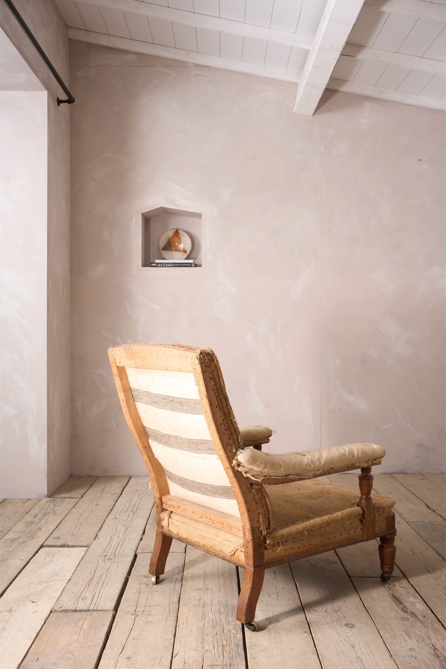 19th century high backed open armchair by John Reid and son