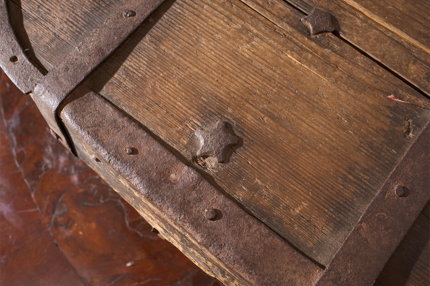 18th century Swedish folk art marriage box- Star