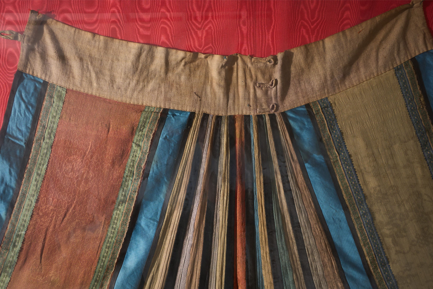 Pair of 18th century Chinese silk ceremonial dresses