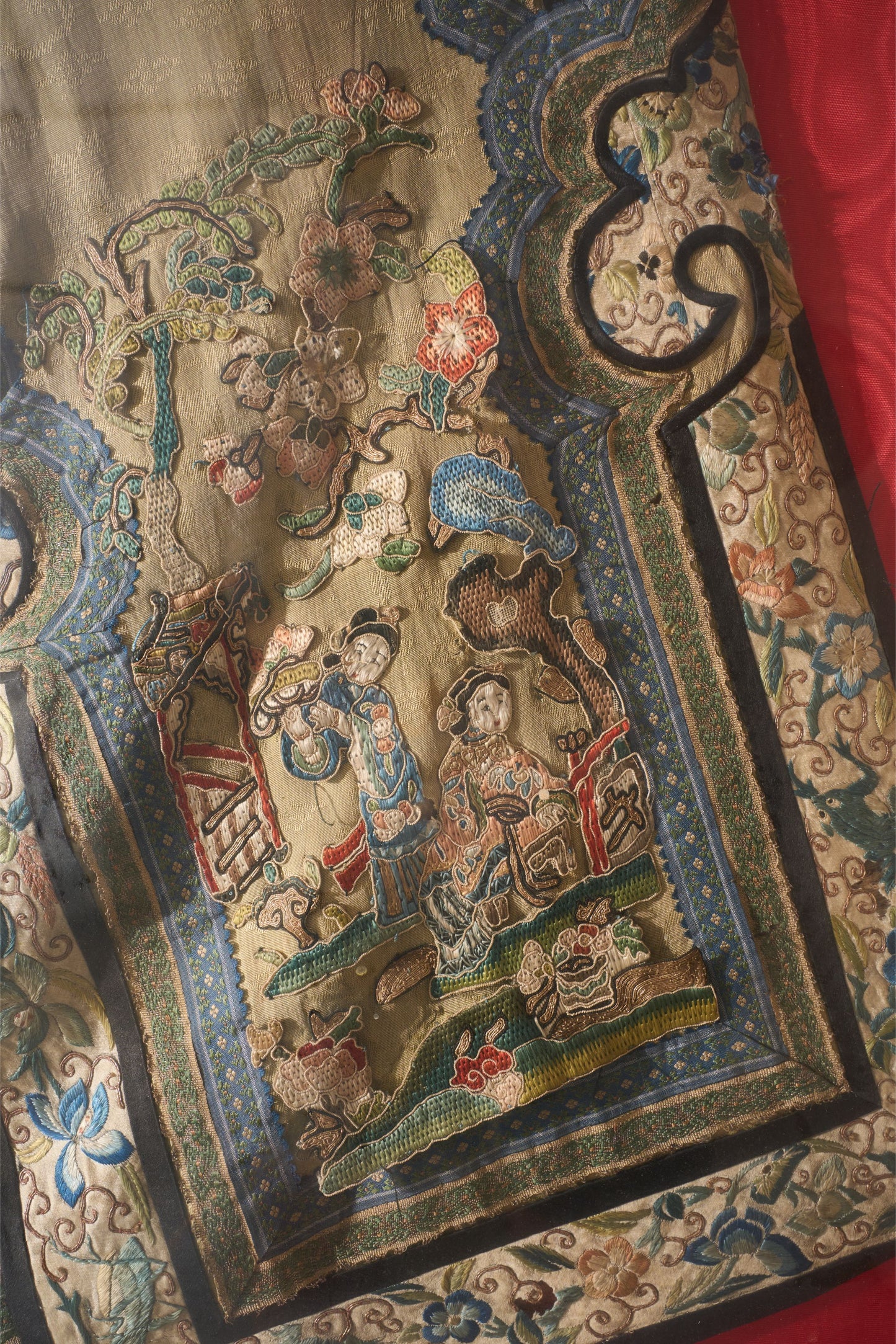 Pair of 18th century Chinese silk ceremonial dresses