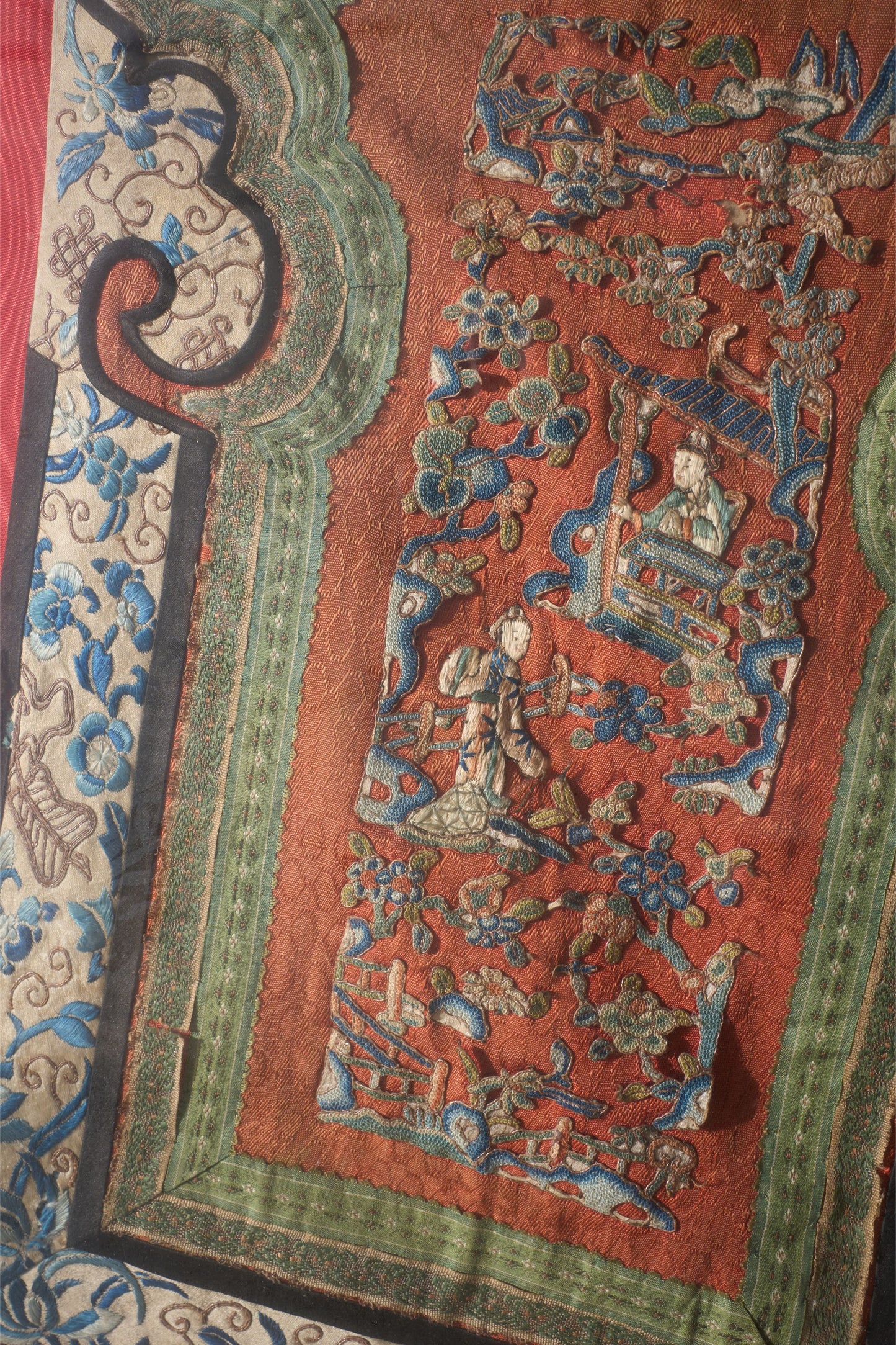 Pair of 18th century Chinese silk ceremonial dresses