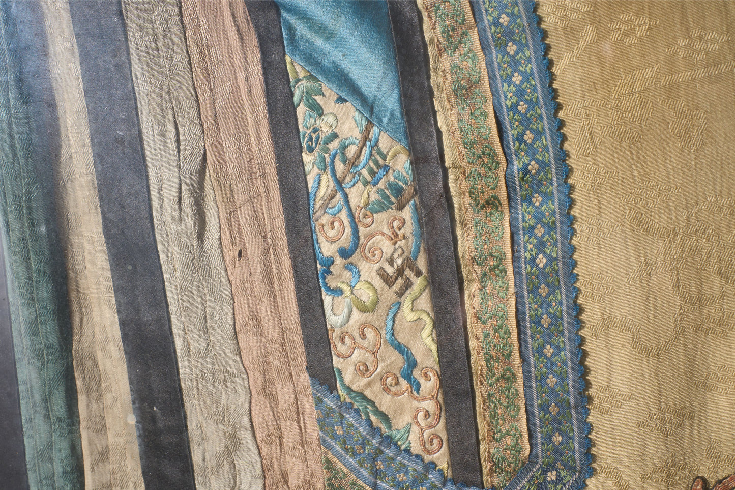 Pair of 18th century Chinese silk ceremonial dresses