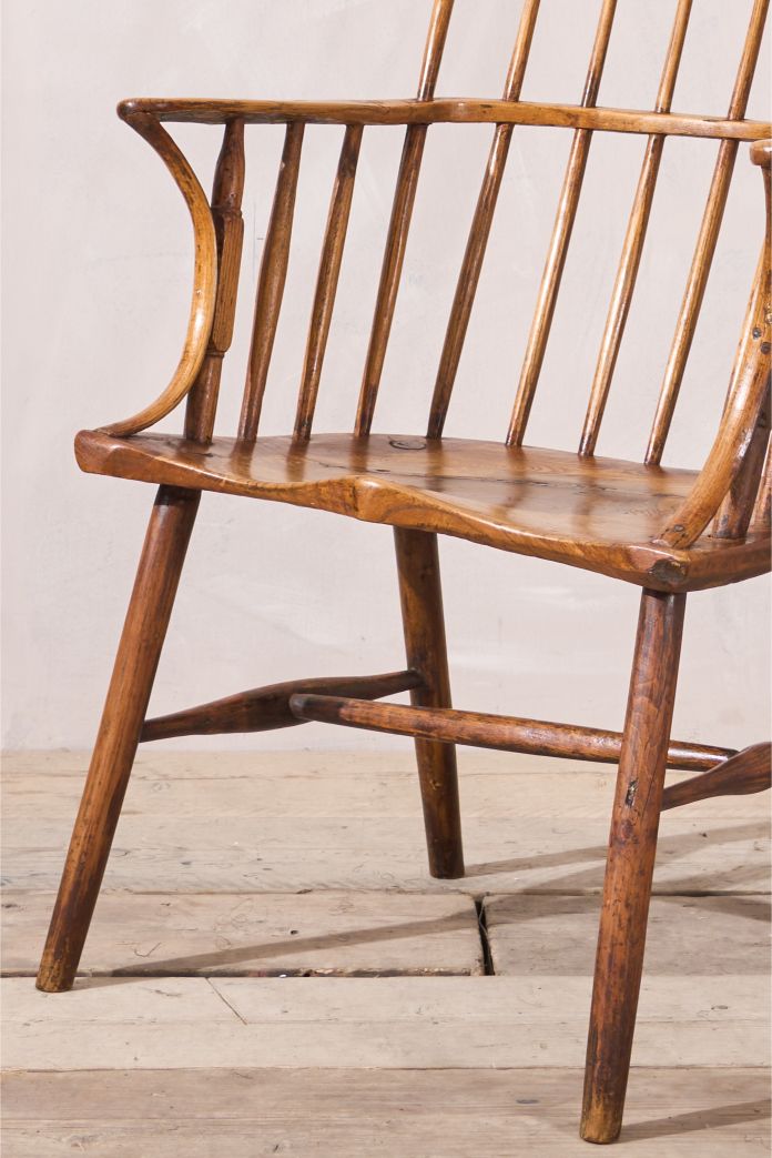 18th century Folk art Windsor armchair