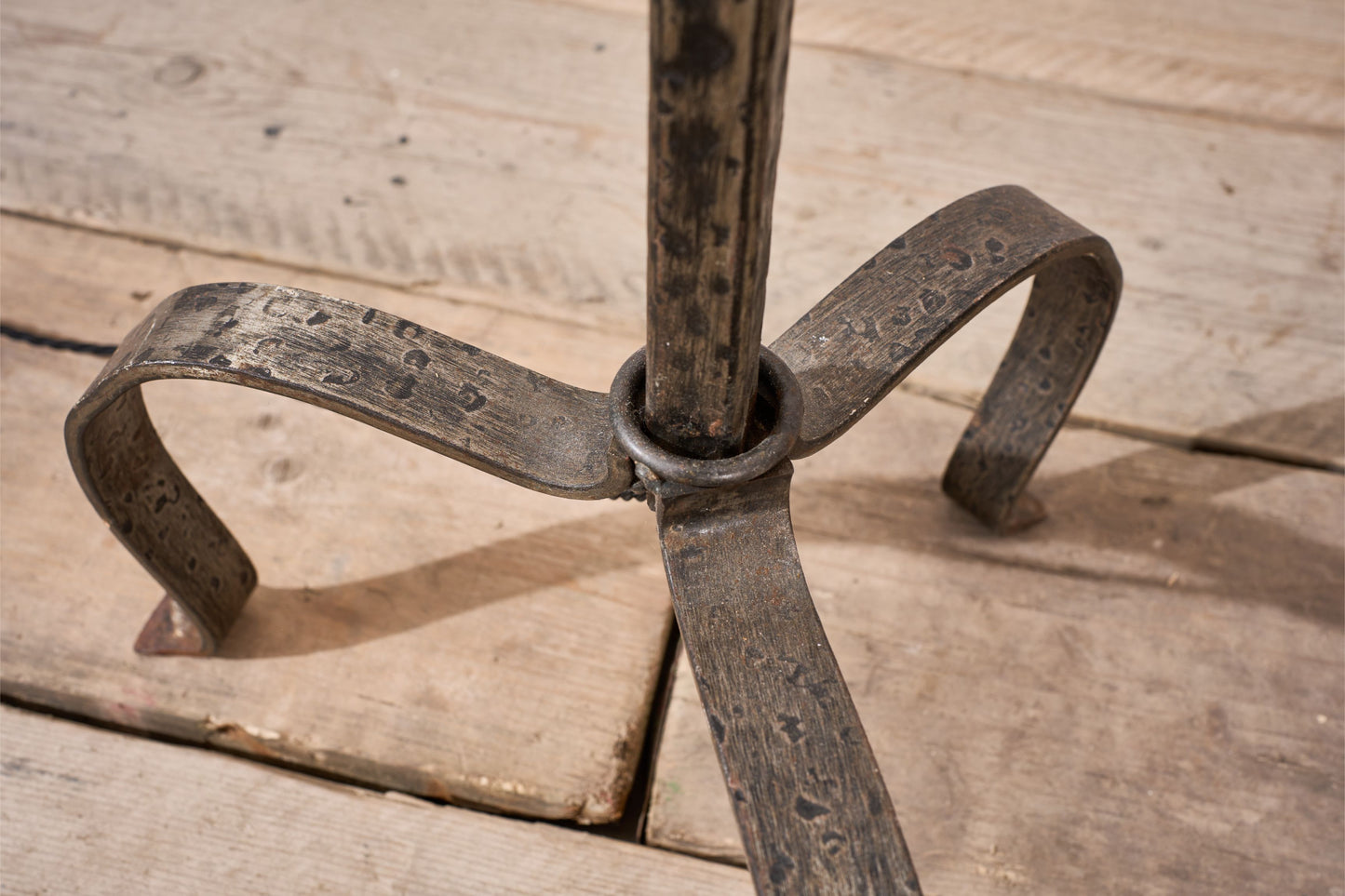 Mid century Metal Brutalist floor lamp