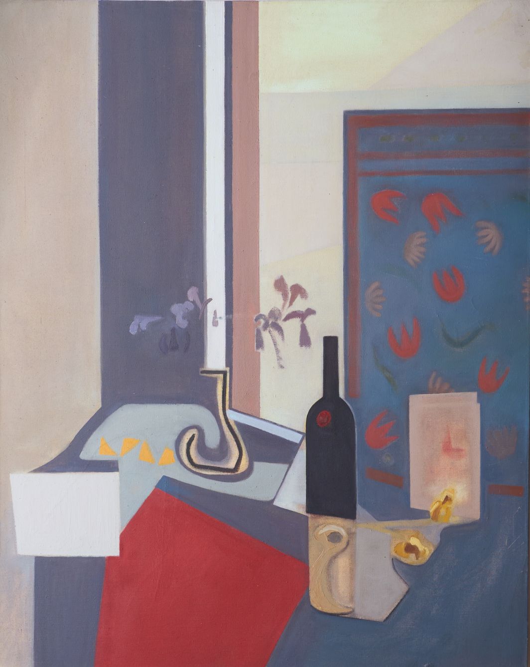20th Century Oil On Canvas Cubist Still Life Painting - Tim Anderson