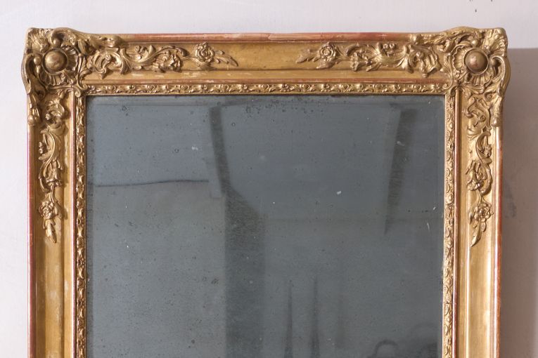 19th century Gilt decorated French mirror
