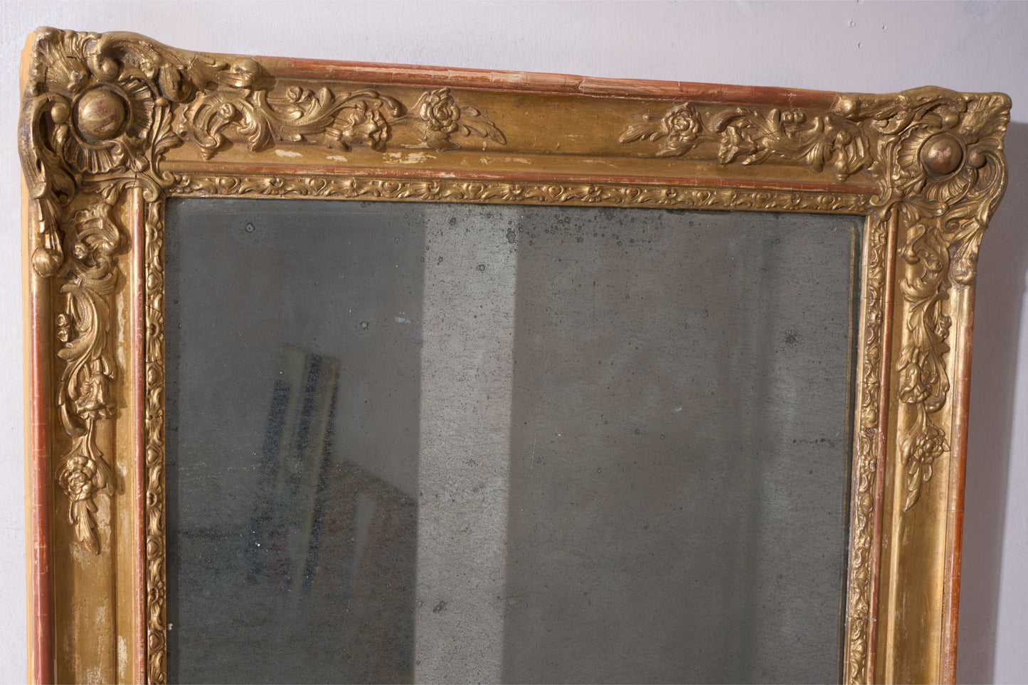 19th century Gilt decorated French mirror