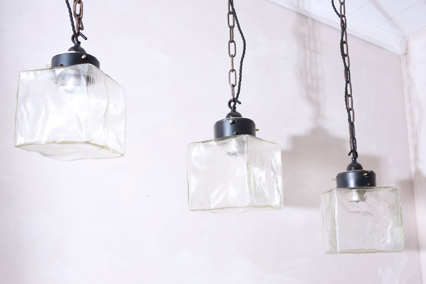 20th Century Ice cube pendant lights - 6 Available