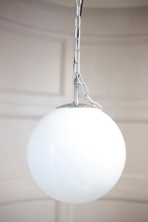 3x Mid century Large Opaline Globe lights- FALKS - TallBoy Interiors