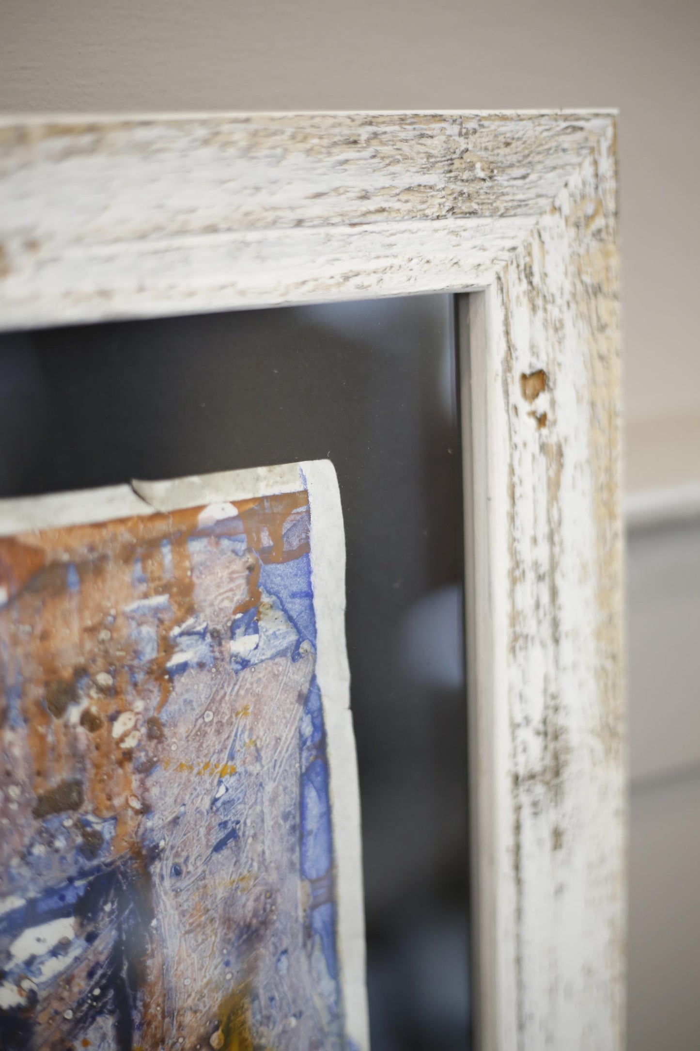 Mixed media abstract painting by Philip Wiseman - Trio