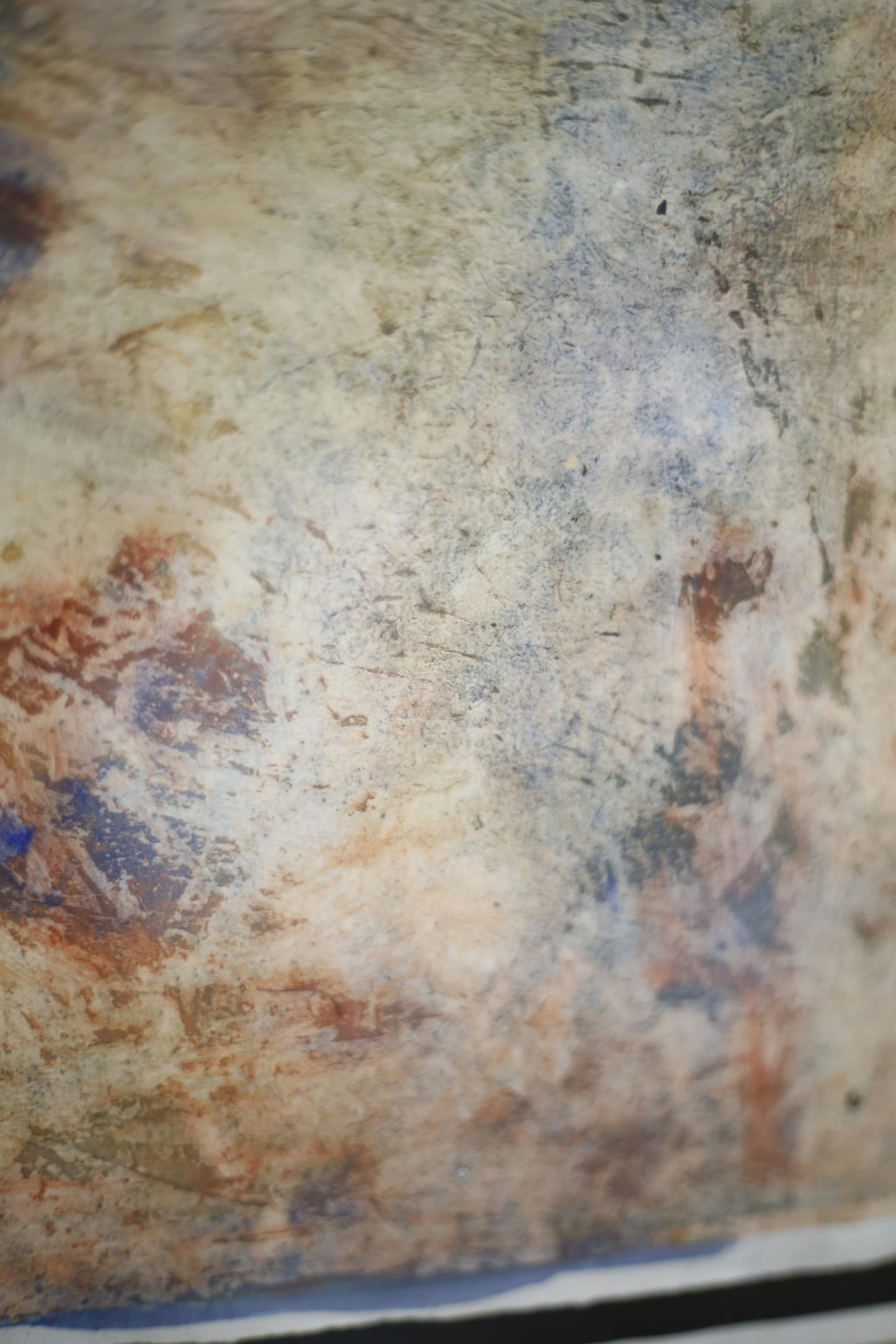 Mixed media abstract paintings by Philip Wiseman- Orange