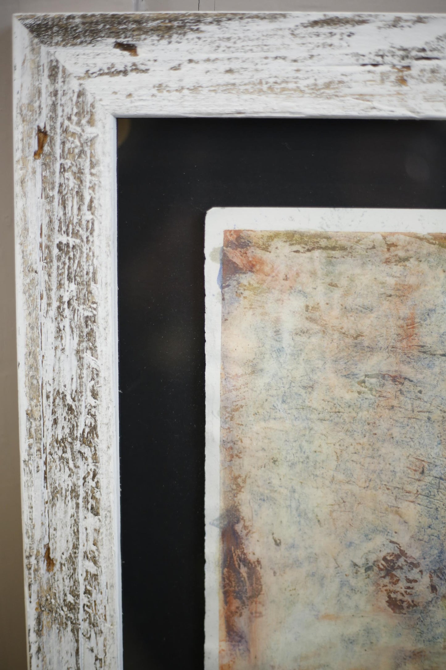 Mixed media abstract paintings by Philip Wiseman- Orange