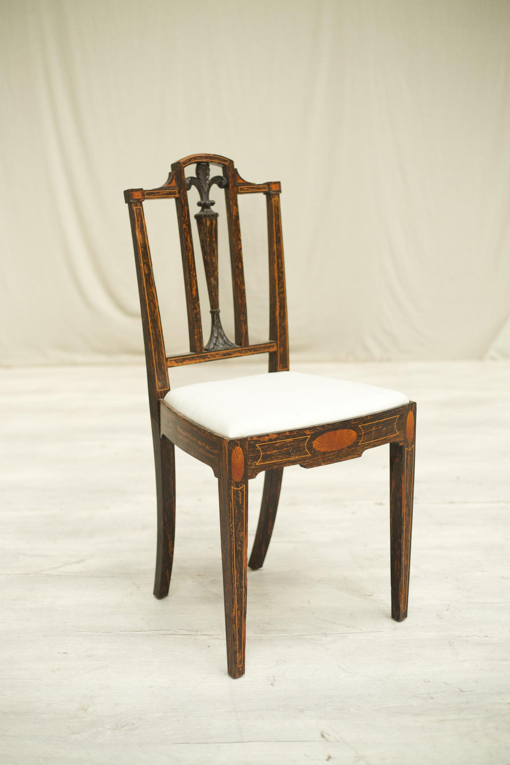 Antique Edwardian Coromandel side chair TallBoy Interiors