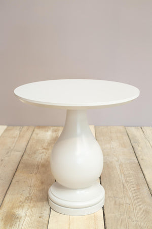 'Loch' wood turned and lacquered side table - Haar