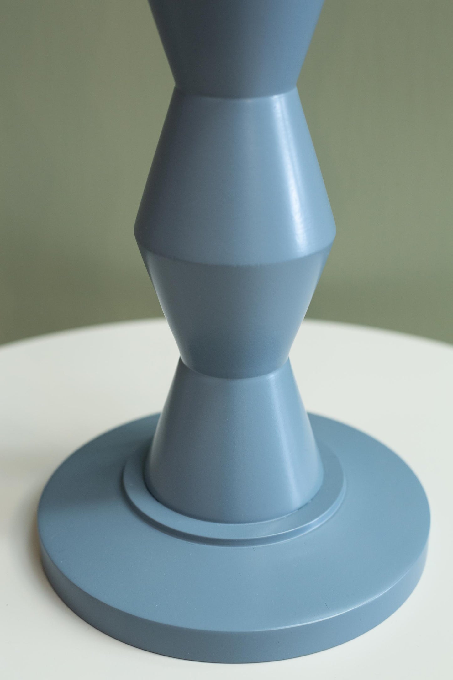 'Munro' turned wood table lamp - North Sea