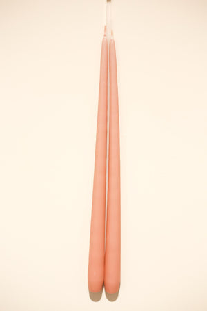 Tall dining wax candles - Rose