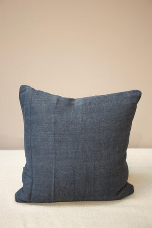 Italian Linen scatter cushion - Blue herringbone