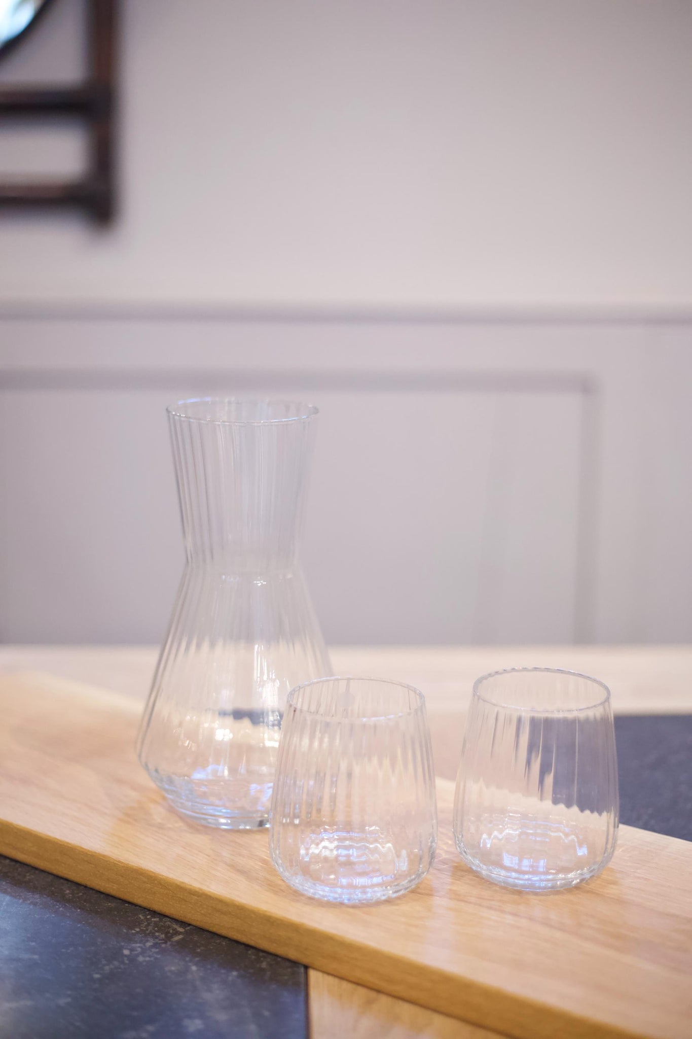 'Ice' Scandinavian design glass carafe