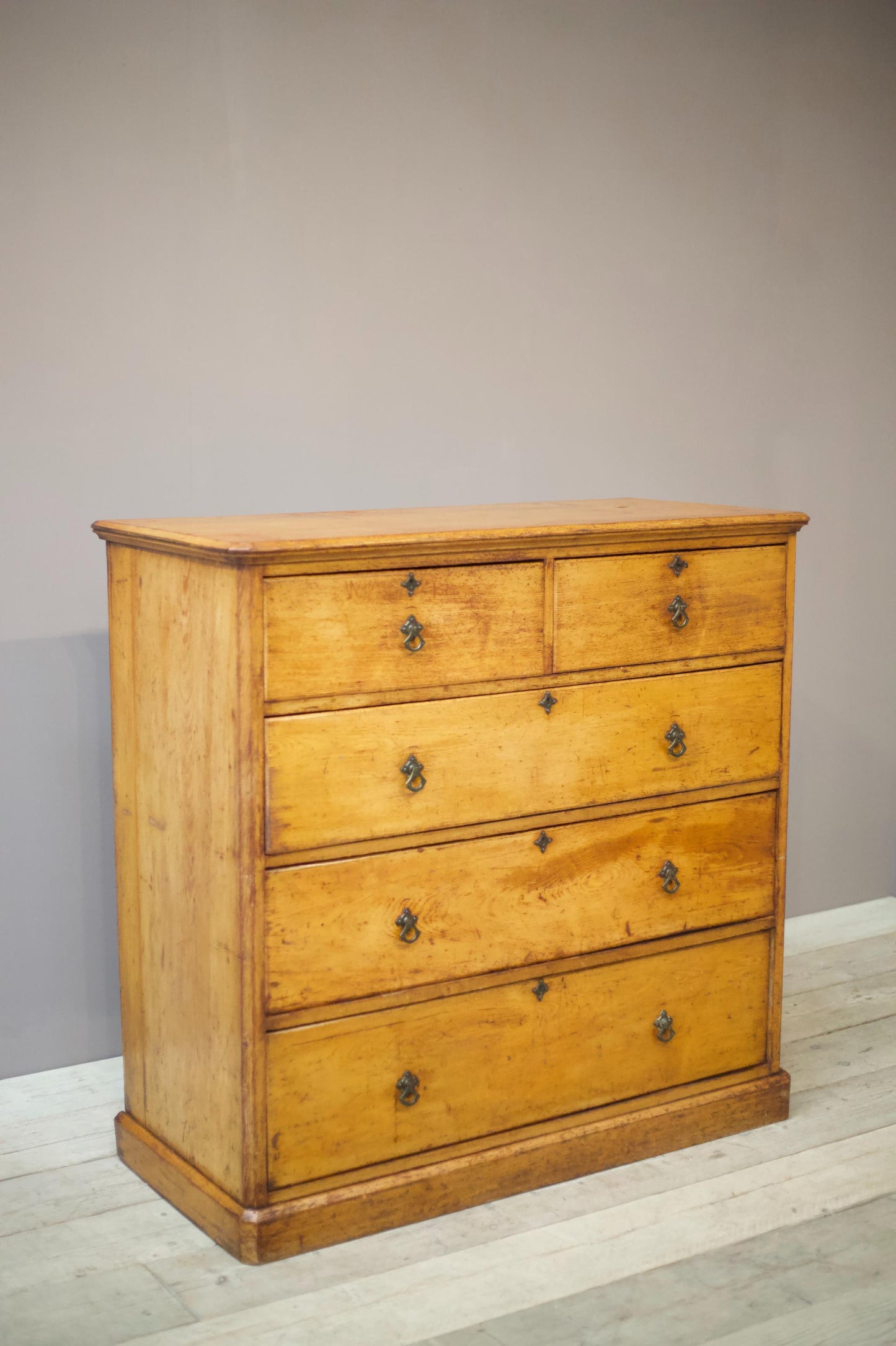 19th century Ash Aesthetic movement chest of drawers