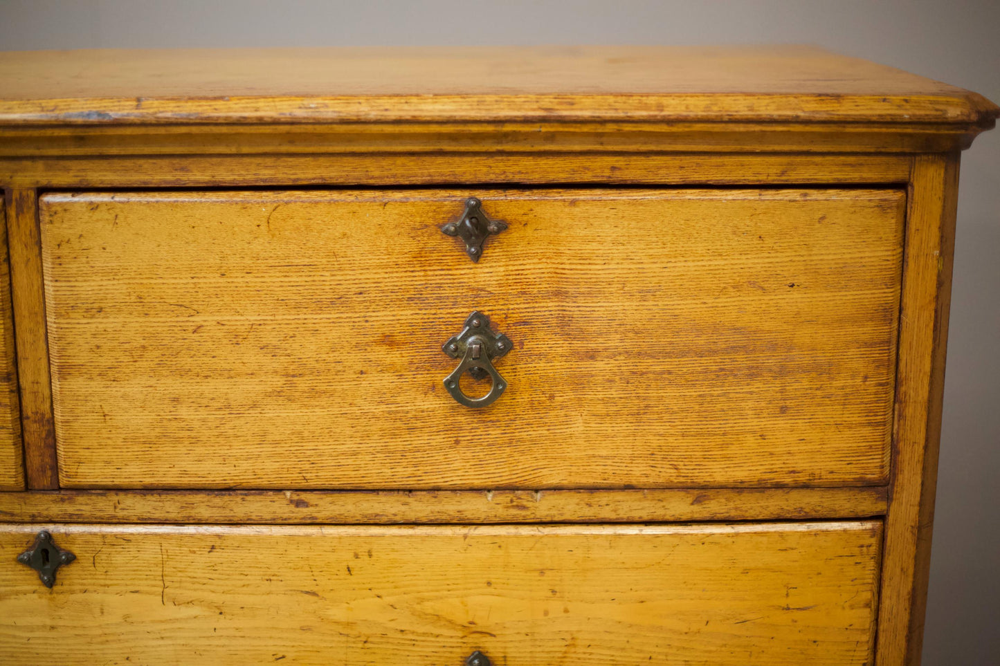 19th century Ash Aesthetic movement chest of drawers