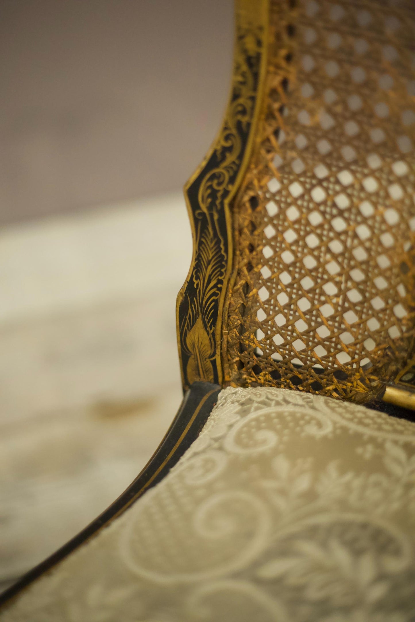 Pair of c.1900 Chinoiserie side chairs