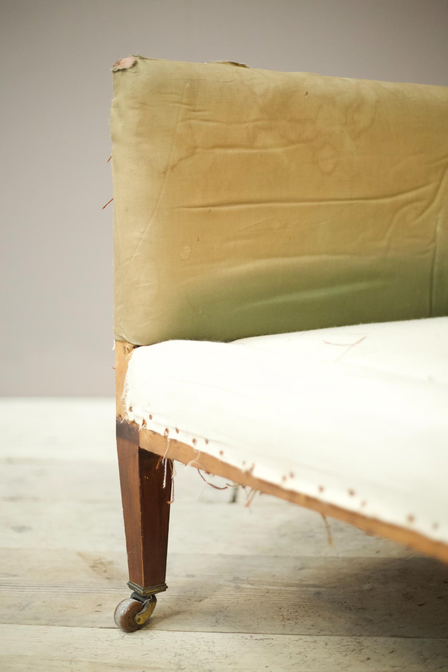 Early 20th century elegant square sided armchair