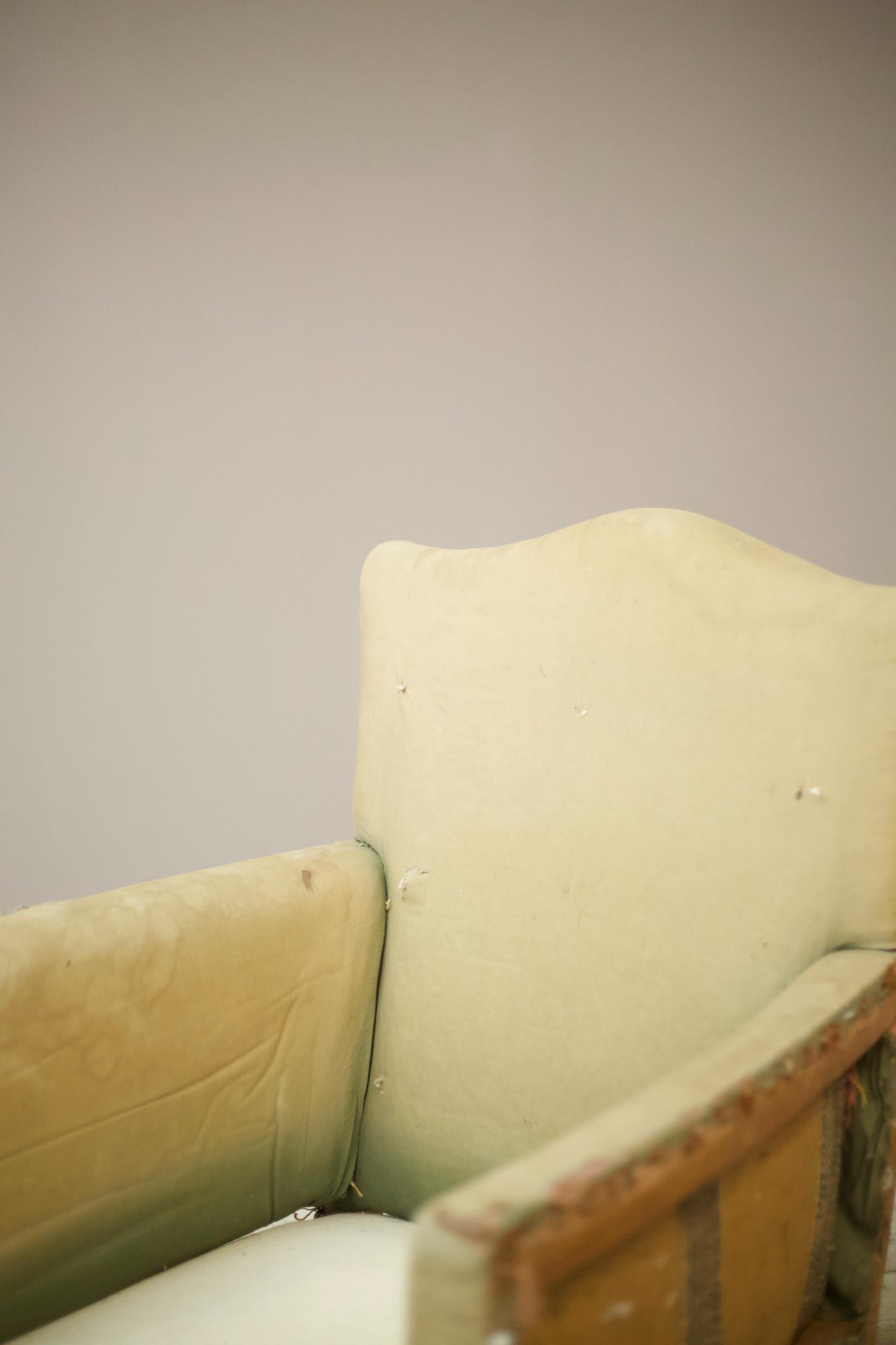 Early 20th century elegant square sided armchair