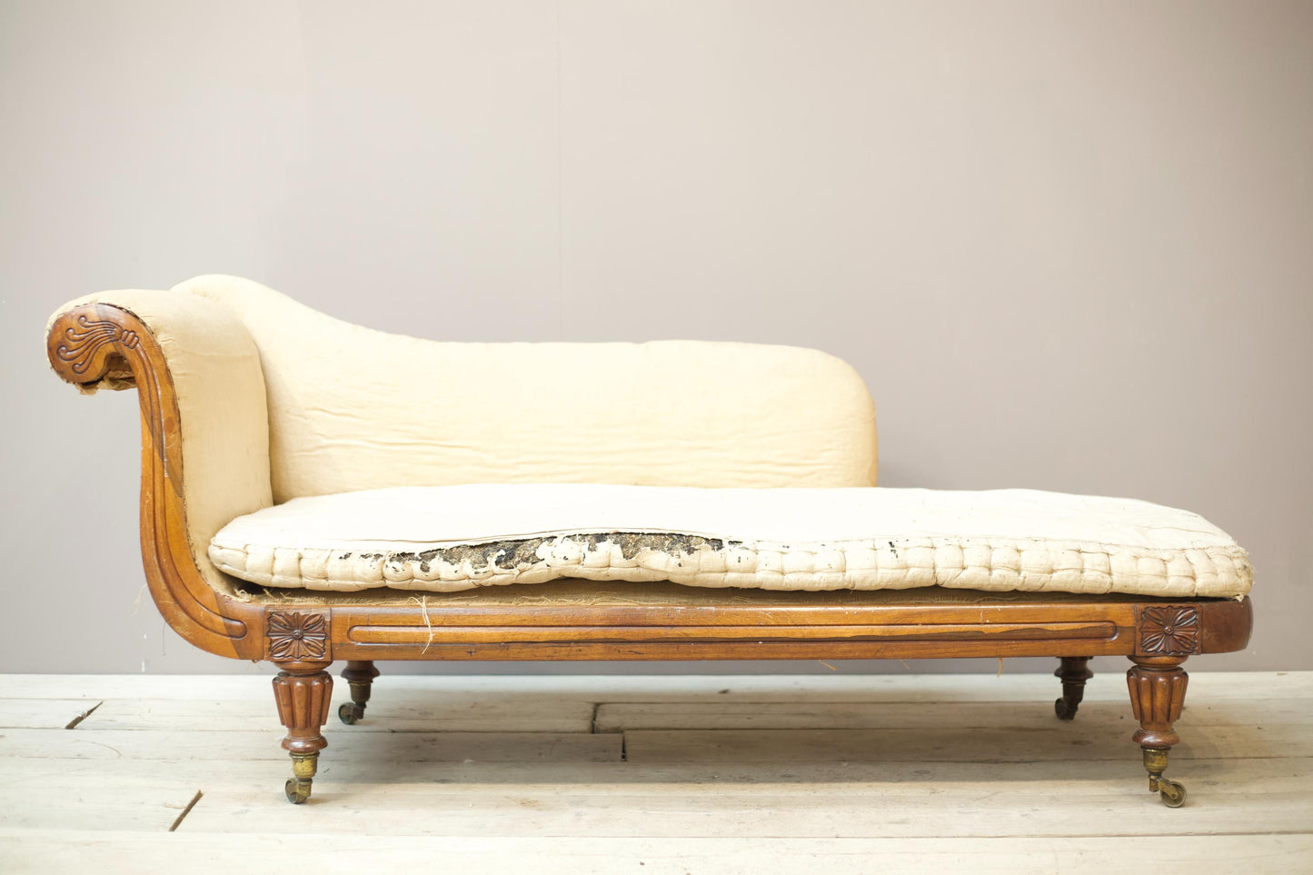 Regency period rosewood Chaise longue