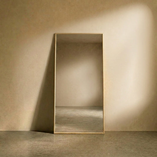 European Oak tailors mirror
